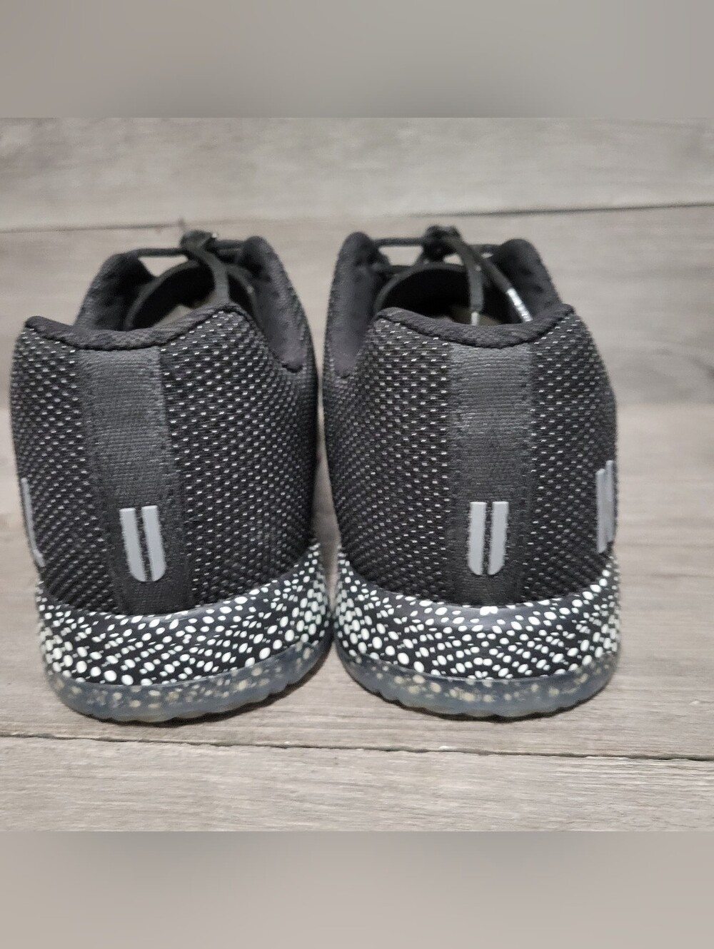 NOBULL Outwork Mens Size 12 trainers Black Speckled Superfabric - Picture 4 of 5